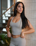 SoftLine | Sculpted Halter Top with Bra support