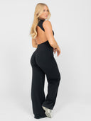 Softline High-Neck Sculpted Jumpsuit | Onyx Shadow