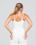 SoftLine Sculpted Essential Mid Tank with Bra support | Coconut Milk