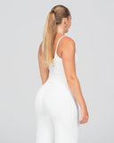 SoftLine Sculpted Essential Mid Tank with Bra support | Coconut Milk