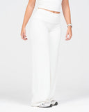 Softline Sculpted Straight Legging Fold Over | Coconut Milk