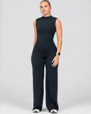 Softline High-Neck Sculpted Jumpsuit | Onyx Shadow