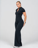 Softline Sculpted Zip Jumpsuit | Onyx Shadow