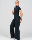 Softline Sculpted Zip Jumpsuit | Onyx Shadow