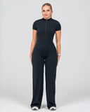 Softline Sculpted Zip Jumpsuit | Onyx Shadow