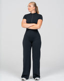 Softline Sculpted Zip Jumpsuit | Onyx Shadow